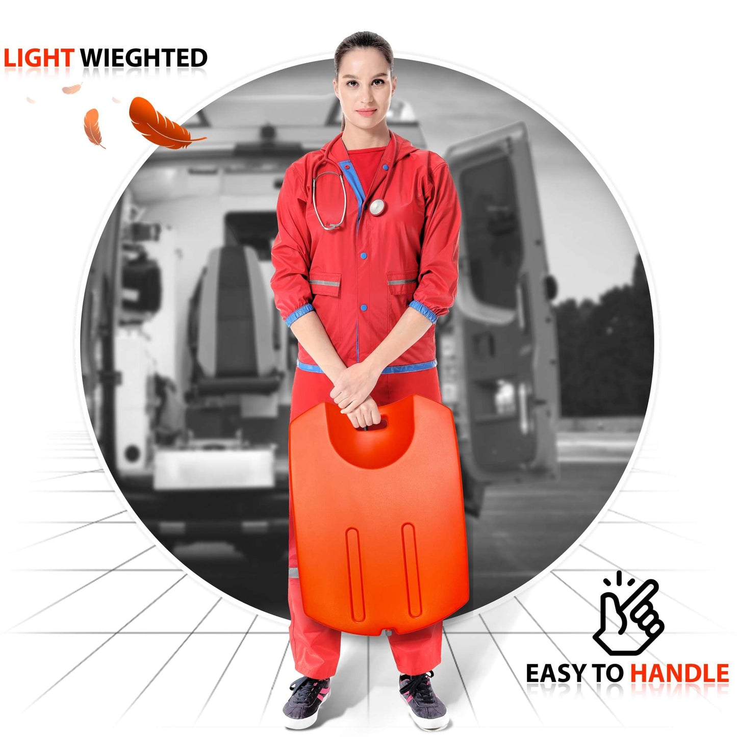 CPR Backboard by EMS XTRM - Essential for Professionals & Trainers - EMS XTRM