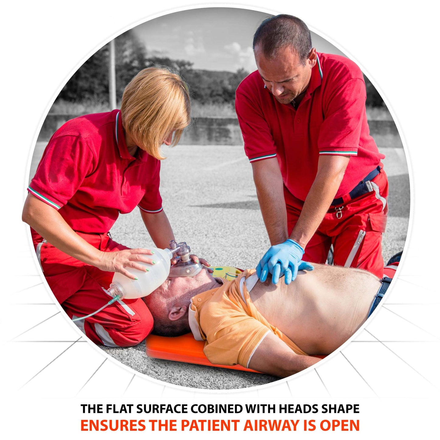 CPR Backboard by EMS XTRM - Essential for Professionals & Trainers - EMS XTRM