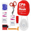 AED/CPR Rescue Kit, Pocket Resuscitator with One-Way Valve