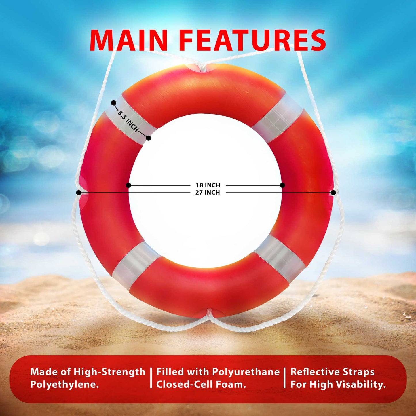 EMS XTRM Boat Safety Throw Rings - Ensure Your Safety