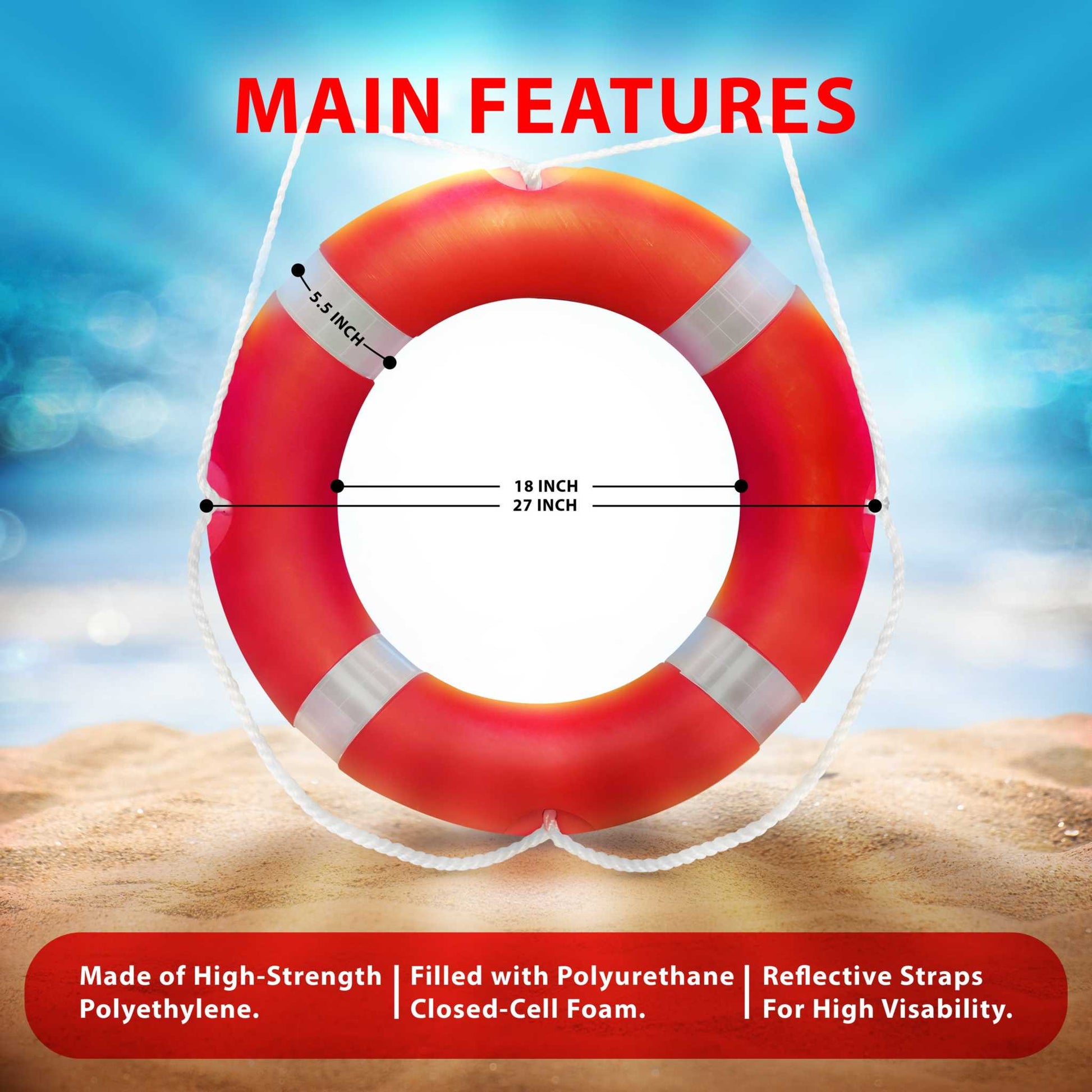 EMS XTRM Boat Safety Throw Rings - Ensure Your Safety