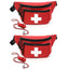 Lifeguard Fanny Pack Red with Whistle - Baywatch Style | EMS XTRM