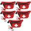 Lifeguard Fanny Pack Red with Whistle - Baywatch Style | EMS XTRM