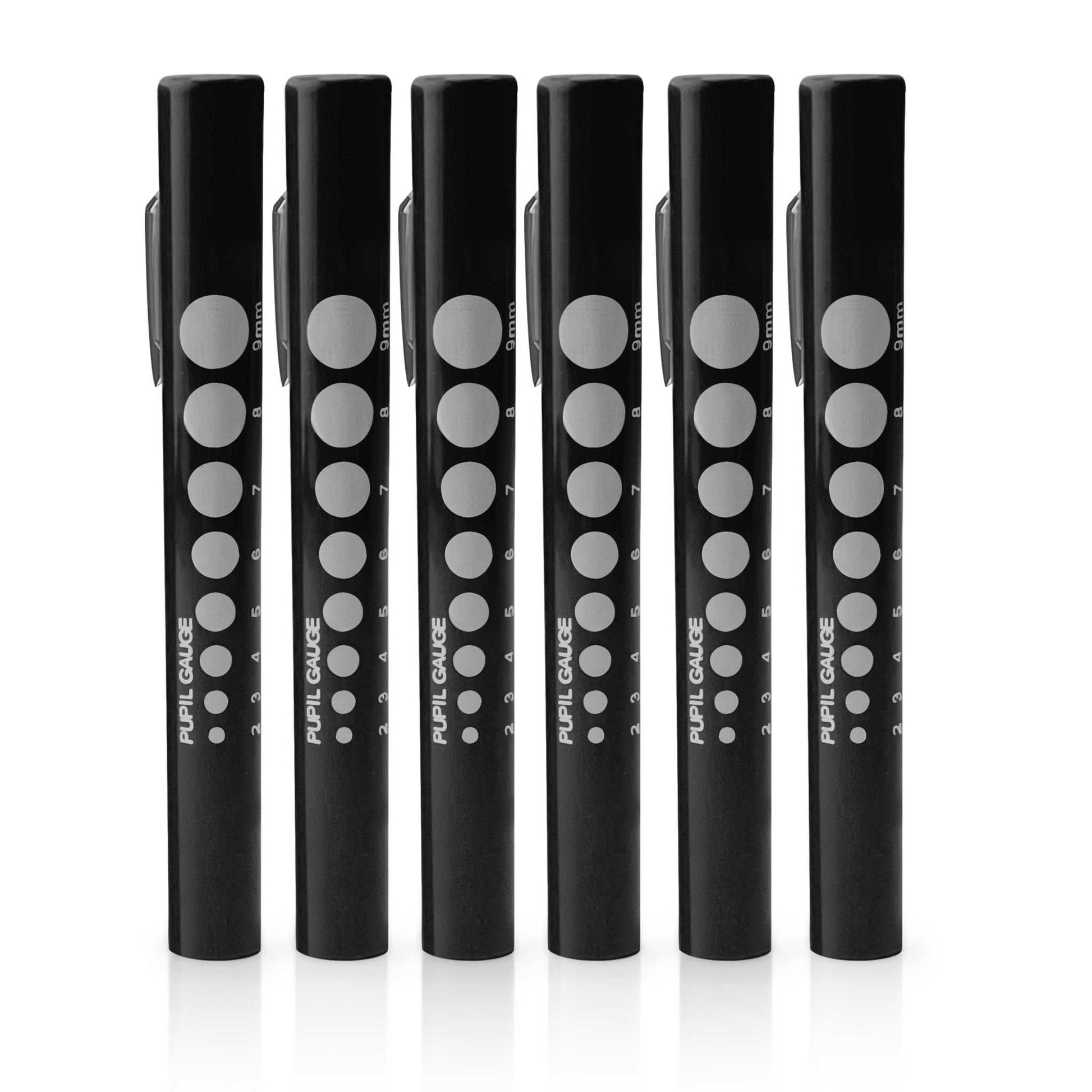 Disposable Penlights with Pupil Gauge - 6-Pack | EMS XTRM -  EMS XTRM