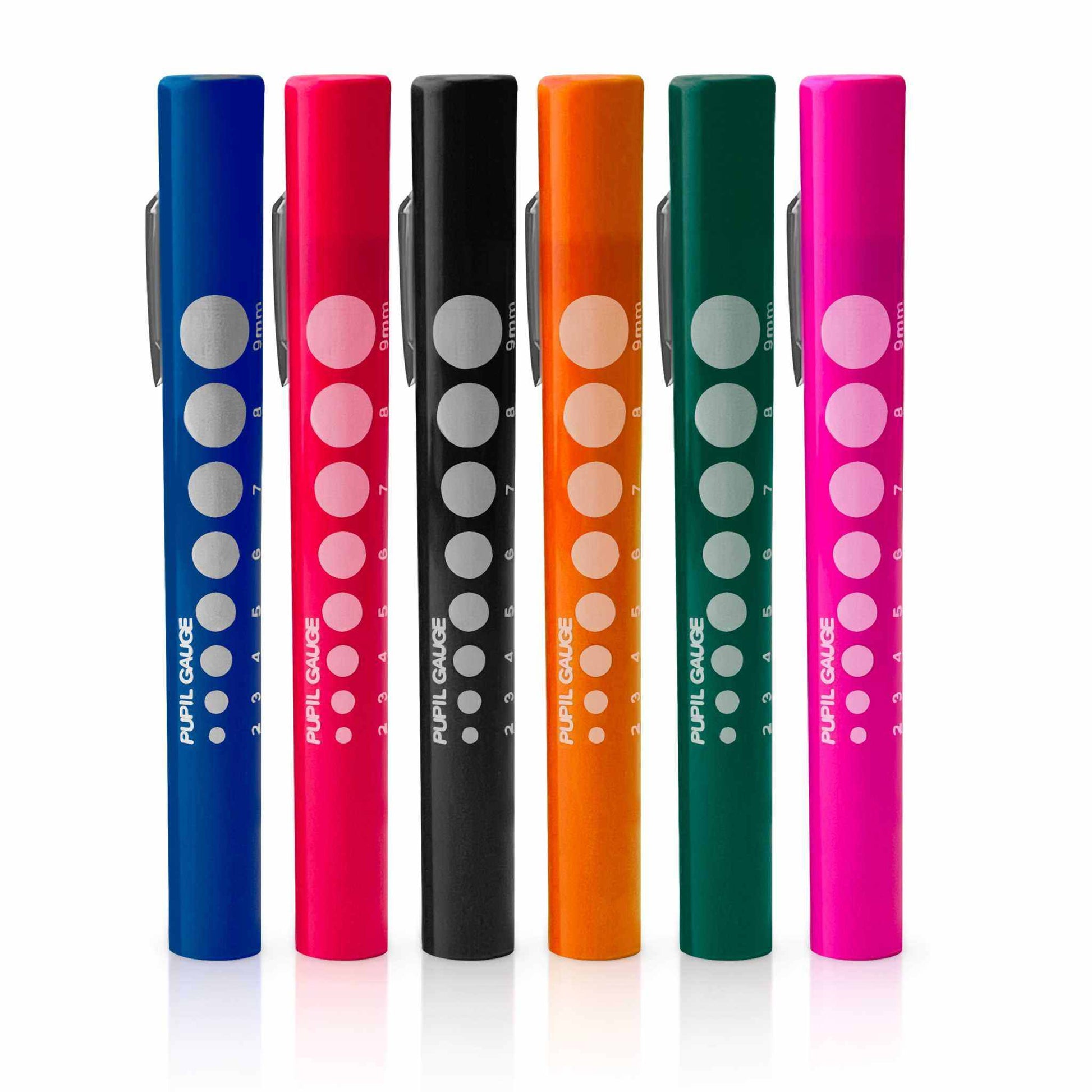 Disposable Penlights with Pupil Gauge - 6-Pack | EMS XTRM